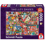 Schmidt Schmidt Shelley Davies Vintage Board Games Puzzle 1000pcs