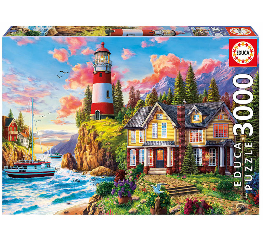 Educa Lighthouse Near the Ocean Puzzle 3000pcs