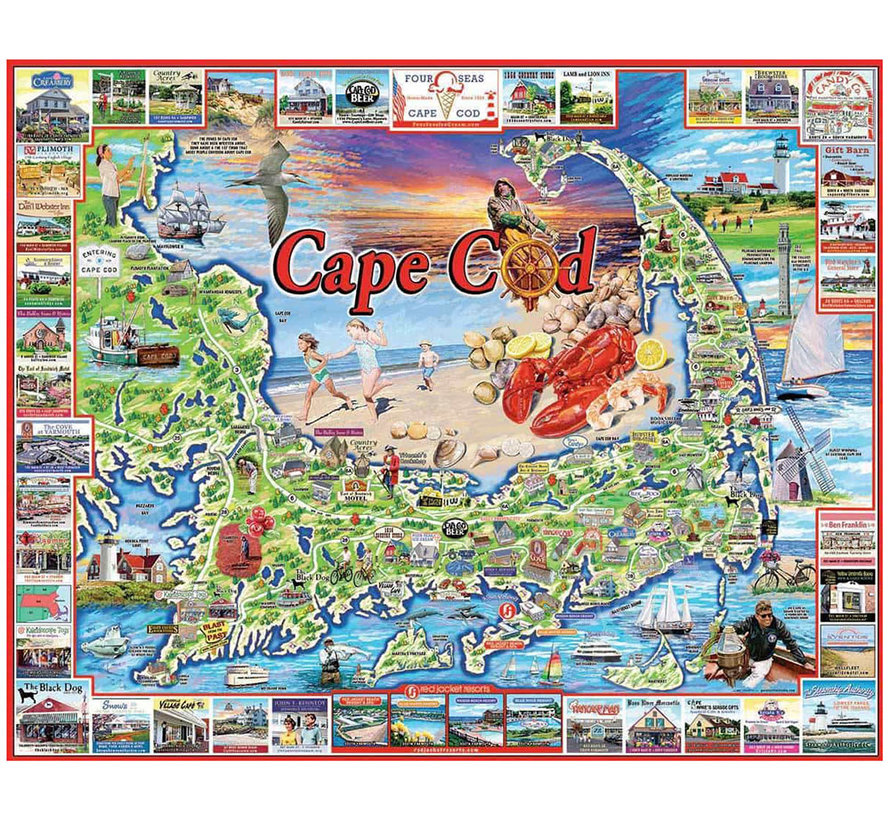 White Mountain Cape Cod Puzzle 1000pcs