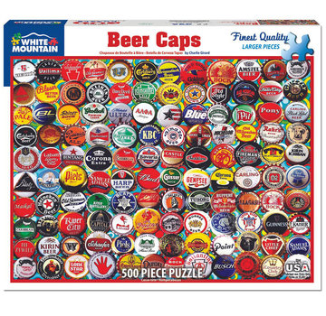 White Mountain White Mountain Beer Bottle Caps Puzzle 500pcs