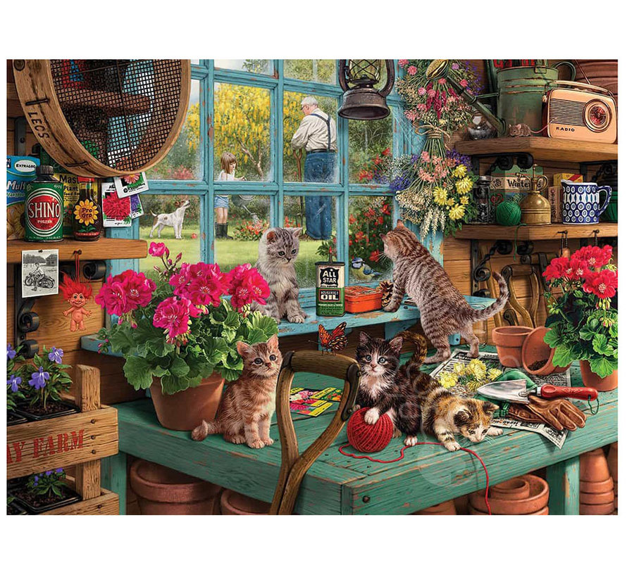 White Mountain Curious Kittens Puzzle 1000pcs