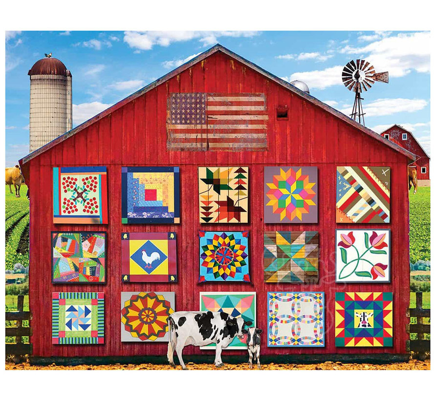 White Mountain Barn Quilts Puzzle 1000pcs