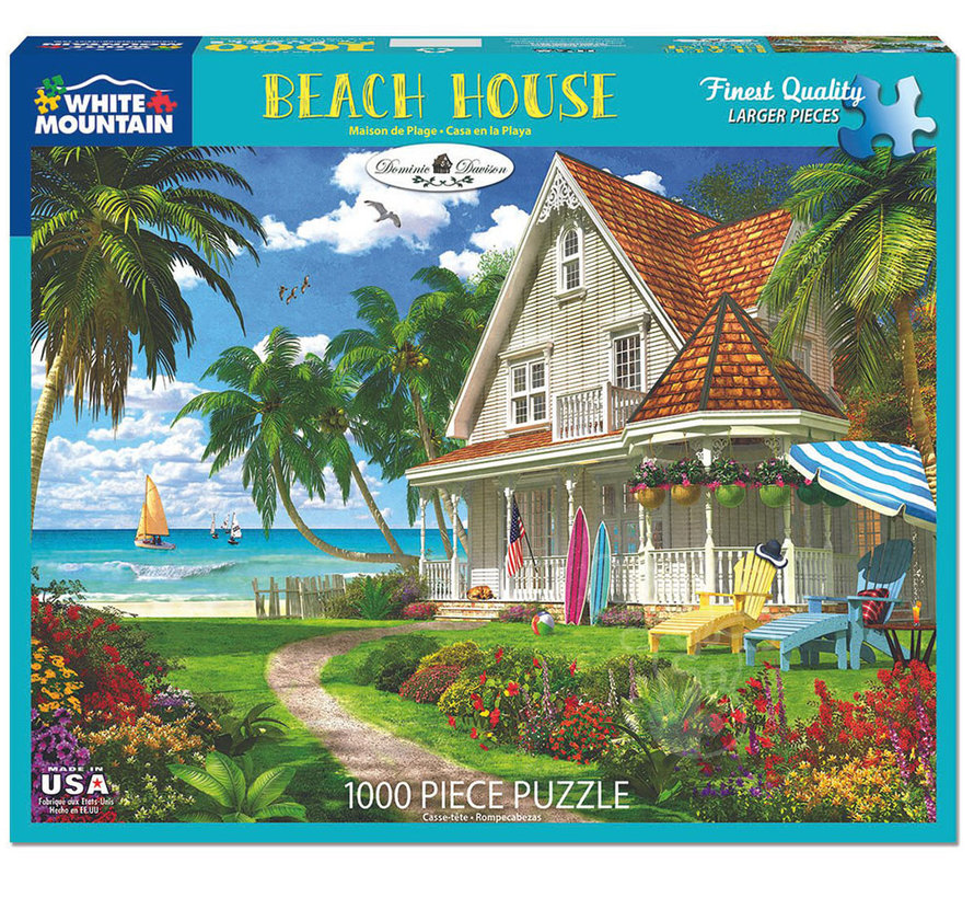 White Mountain Beach House Puzzle 1000pcs