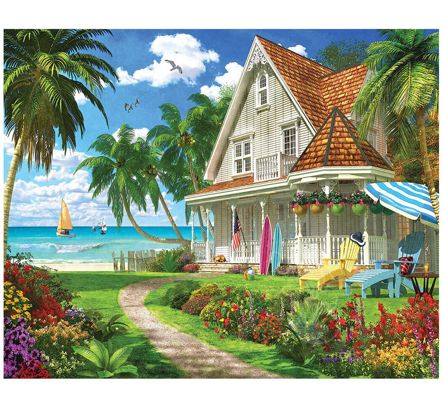 White Mountain Beach House Puzzle 1000pcs