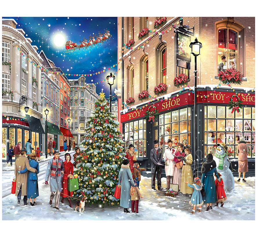 White Mountain Christmas Carolers Puzzle 1000pcs