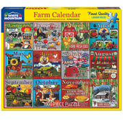 White Mountain White Mountain Farm Calendar Puzzle 1000pcs