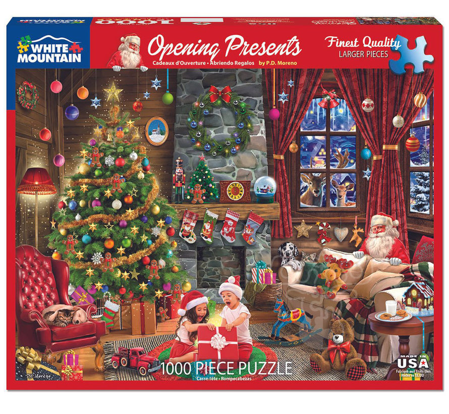 White Mountain Opening Presents Puzzle 1000pcs