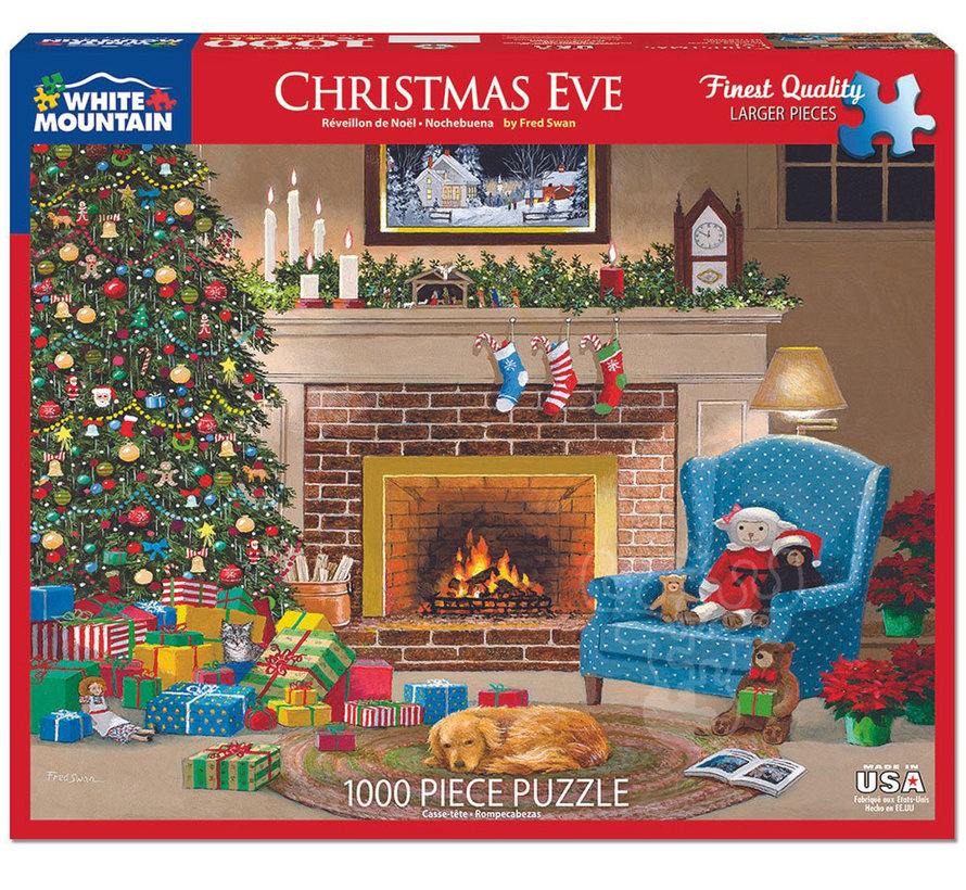 White Mountain Christmas Eve Puzzle 1000pcs*