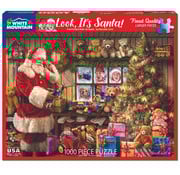 White Mountain WMP Christmas White Mountain Look It's Santa Puzzle 1000pcs