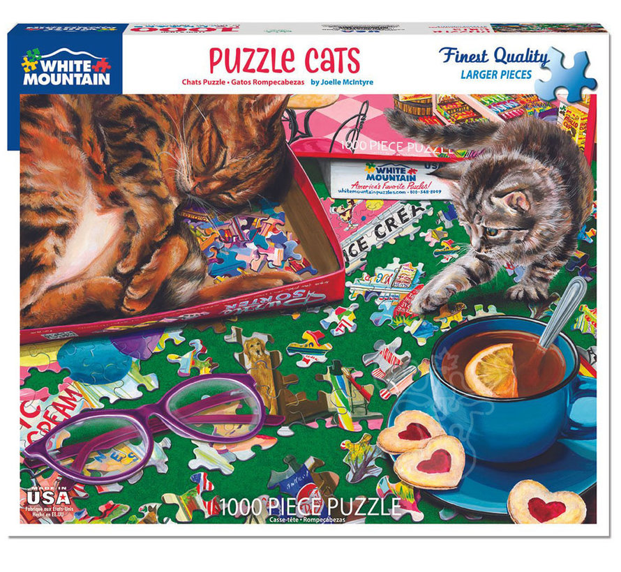 White Mountain Puzzle Cats Puzzle 1000pcs