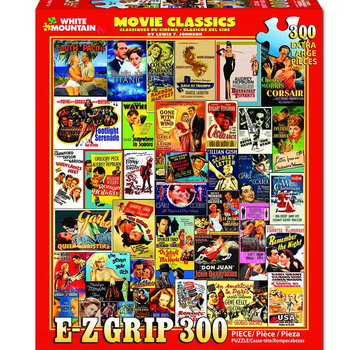White Mountain White Mountain Movie Classics E-Z Hold Puzzle 300pcs