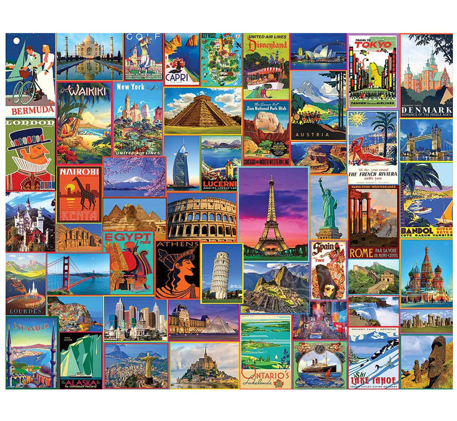 White Mountain Best Places in the World Puzzle 1000pcs RETIRED