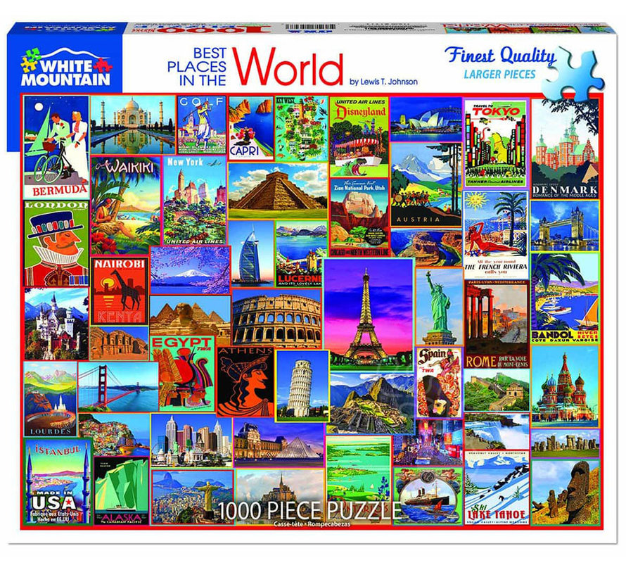 White Mountain Best Places in the World Puzzle 1000pcs