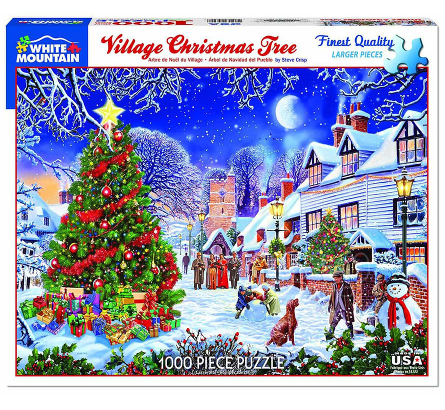 WMP Christmas White Mountain Village Christmas Tree Puzzle 1000pcs