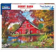 White Mountain White Mountain Sunny Barn Puzzle 1000pcs