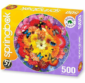 Springbok Springbok Colorful Bloom Round Puzzle 500pcs