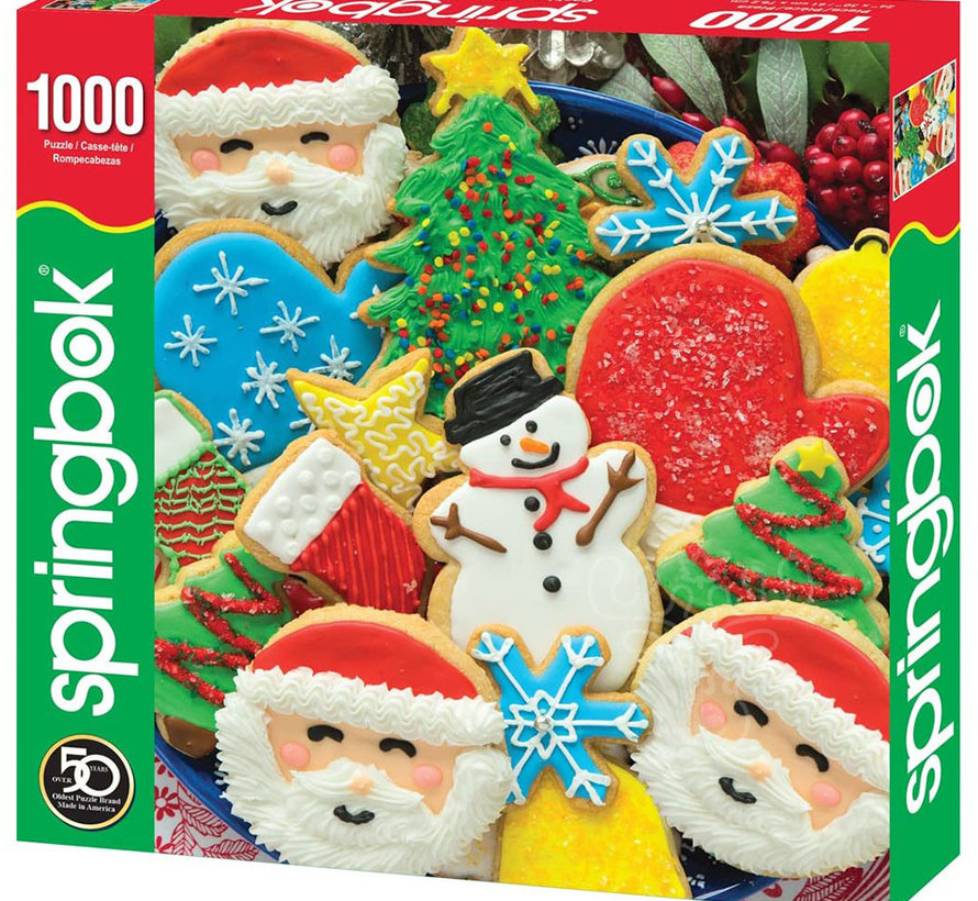 Springbok Cookies & Christmas Puzzle 1000pcs