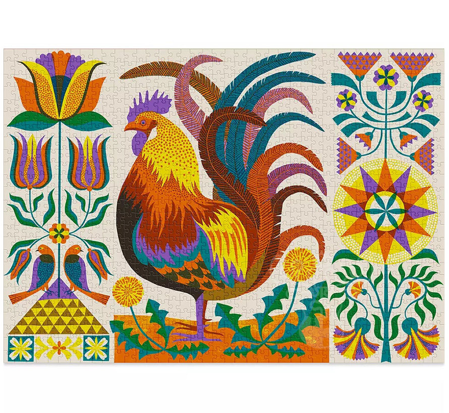 Cloudberries Rooster Puzzle 1000pcs