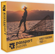 Passport Puzzles FINAL SALE Passport Sunset Fisherman Puzzle 1000pcs