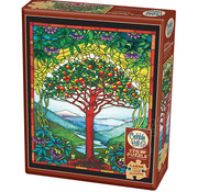 Cobble Hill Puzzles Cobble Hill Tree of Life Stained Glass Handling Puzzle 275pcs