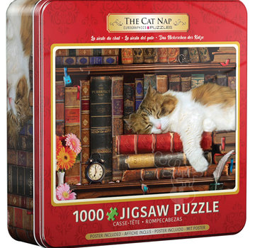 Eurographics Eurographics The Cat Nap Puzzle 1000pcs in CollectibleTin RETIRED