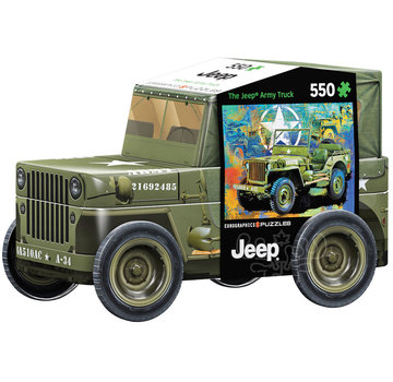 Eurographics Eurographics Jeep® The Army Truck Puzzle 550pcs in a Military Jeep Shaped Tin