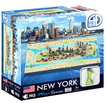 4D Puzz 4D Puzz Cityscape Mini New York 4D Puzzle 193pcs