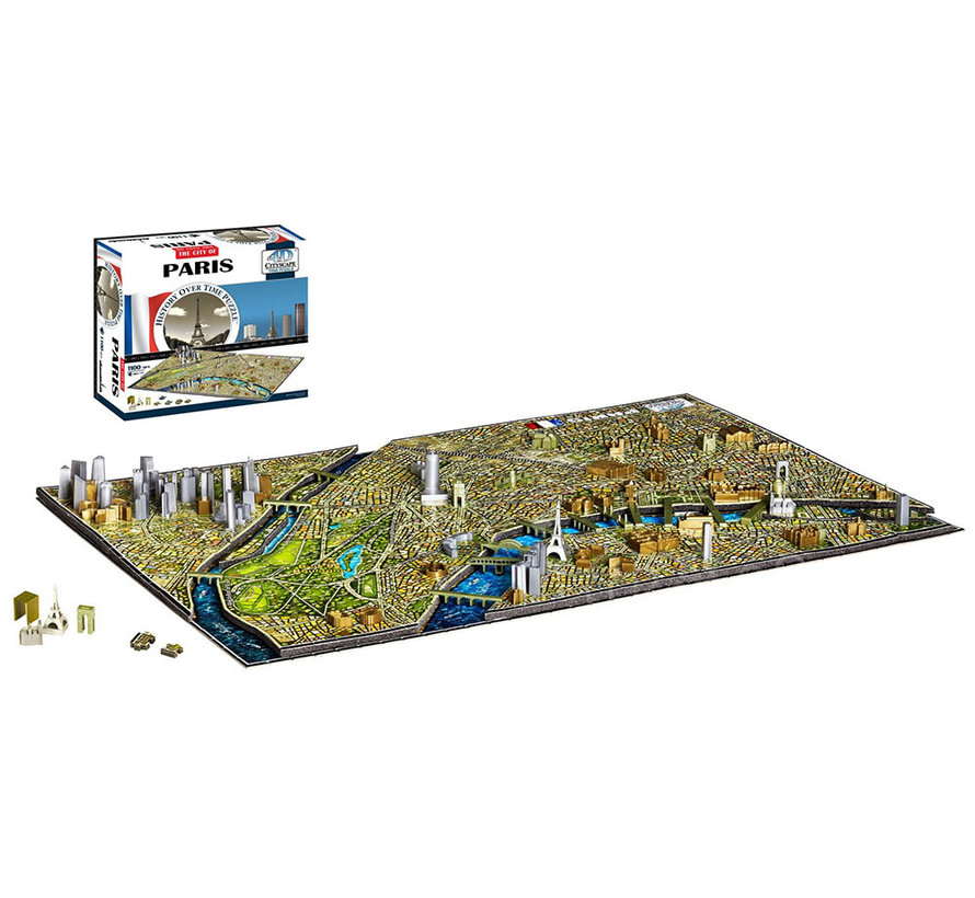 4D Puzz Cityscape Paris Time 4D Puzzle 1100+pcs