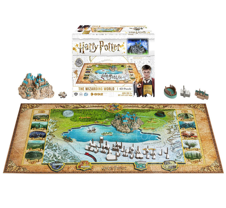 4D Puzz Harry Potter The Wizarding World of Hogwarts and Hogsmead 4D Puzzle 892pcs