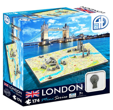 4D Puzz 4D Puzz Cityscape Mini London 4D Puzzle 174pcs