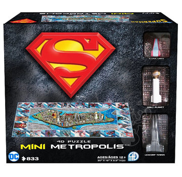 4D Puzz 4D Puzz DC Mini Superman Metropolis City 4D Puzzle 833pcs