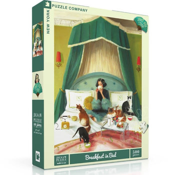 New York Puzzle Company New York Puzzle Co. Janet Hill: Breakfast in Bed Puzzle 500pcs