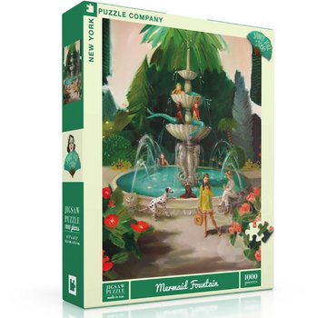 New York Puzzle Company New York Puzzle Co. Janet Hill: Mermaid Fountain Puzzle 1000pcs