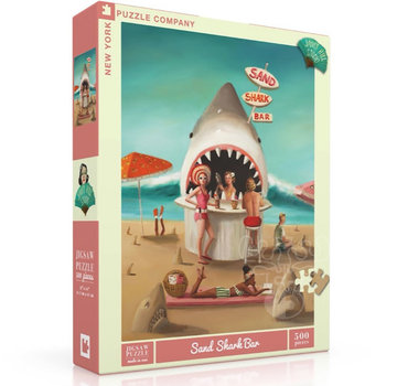 New York Puzzle Company New York Puzzle Co. Janet Hill: Sand Shark Bar Puzzle 500pcs