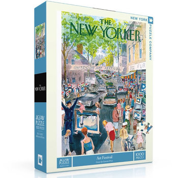 New York Puzzle Company New York Puzzle Co. The New Yorker: Art Festival Puzzle 1000pcs