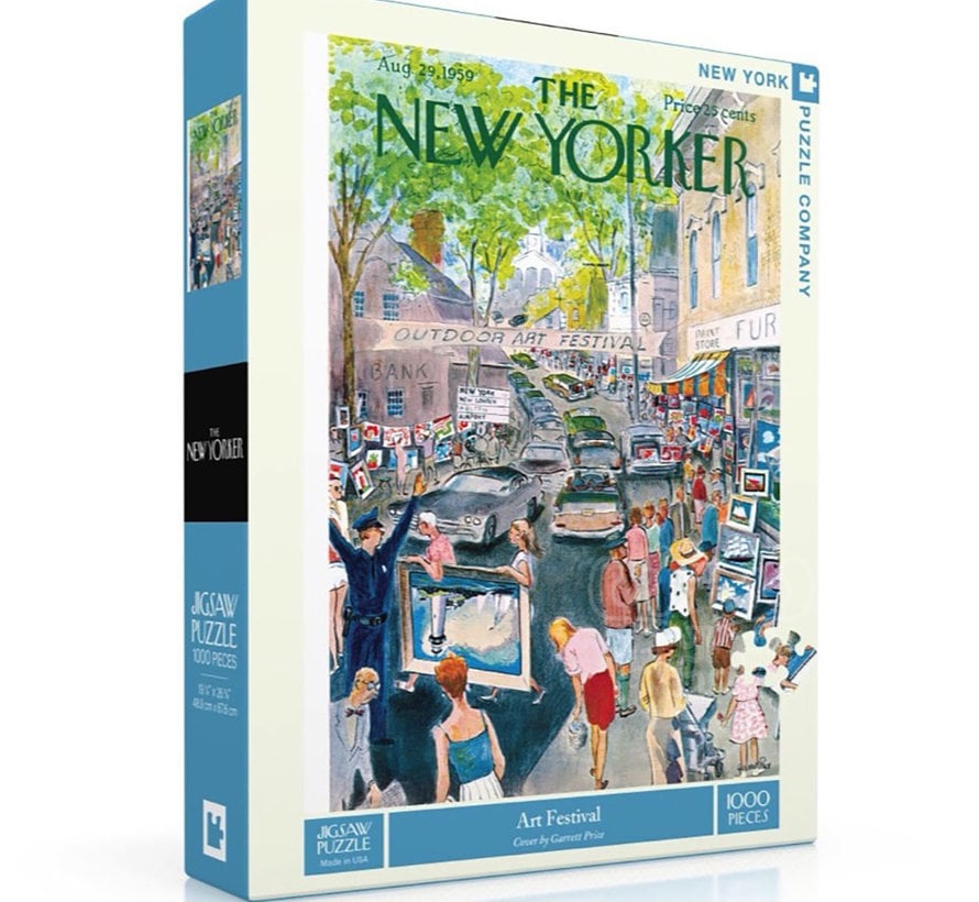 New York Puzzle Co. The New Yorker: Art Festival Puzzle 1000pcs