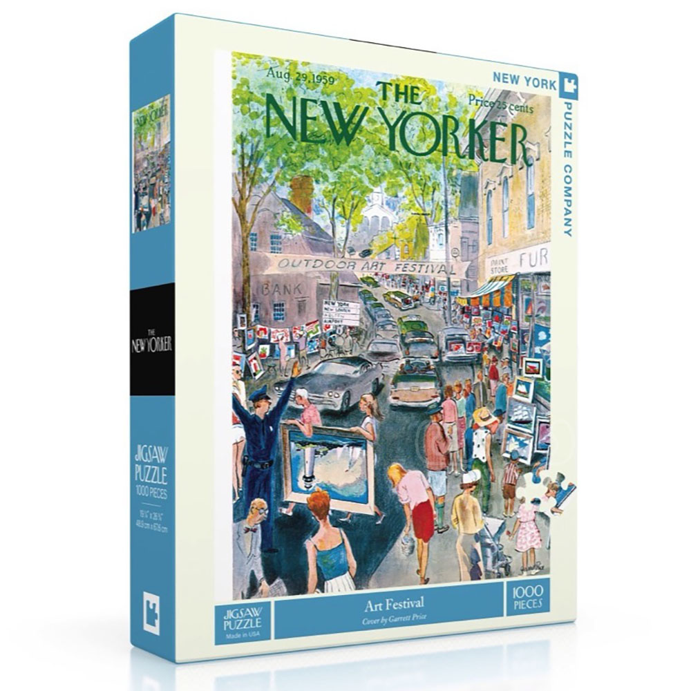 New York Puzzle Co. The New Yorker Art Festival Puzzle 1000pcs