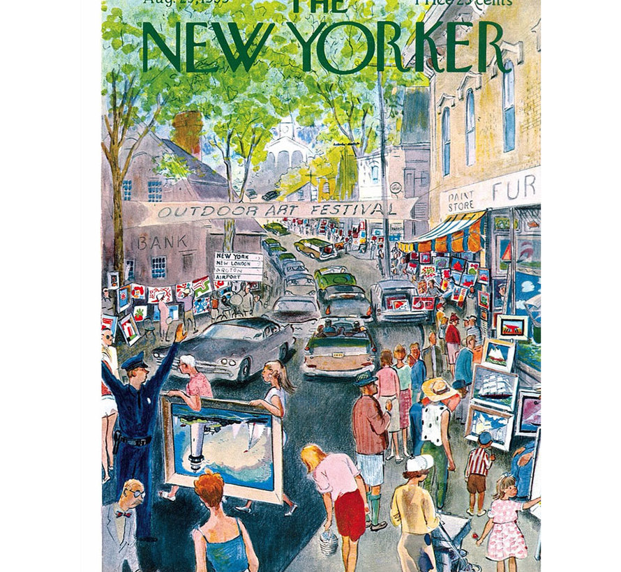 New York Puzzle Co. The New Yorker: Art Festival Puzzle 1000pcs