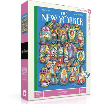 New York Puzzle Company New York Puzzle Co. The New Yorker: Easter Eggs Puzzle 1000pcs