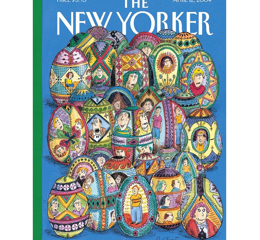 New York Puzzle Co. The New Yorker: Easter Eggs Puzzle 1000pcs