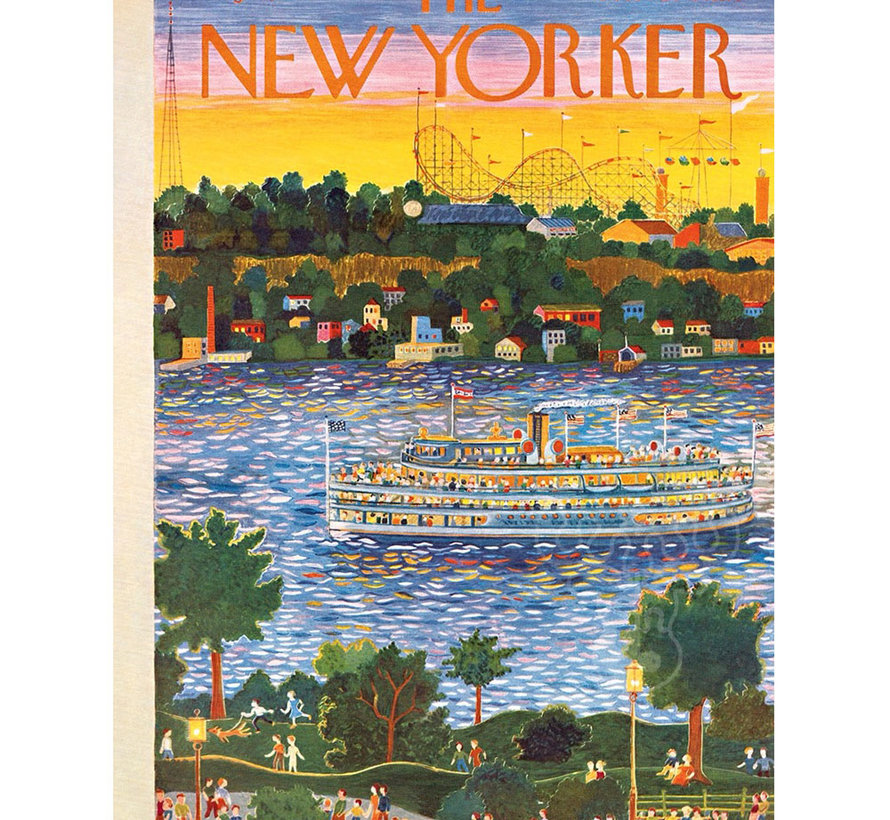 New York Puzzle Co. The New Yorker: Sunset Cruise Puzzle 1000pcs