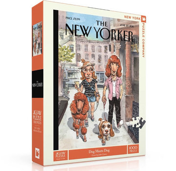 New York Puzzle Company New York Puzzle Co. The New Yorker: Dog Meets Dog Puzzle 1000pcs