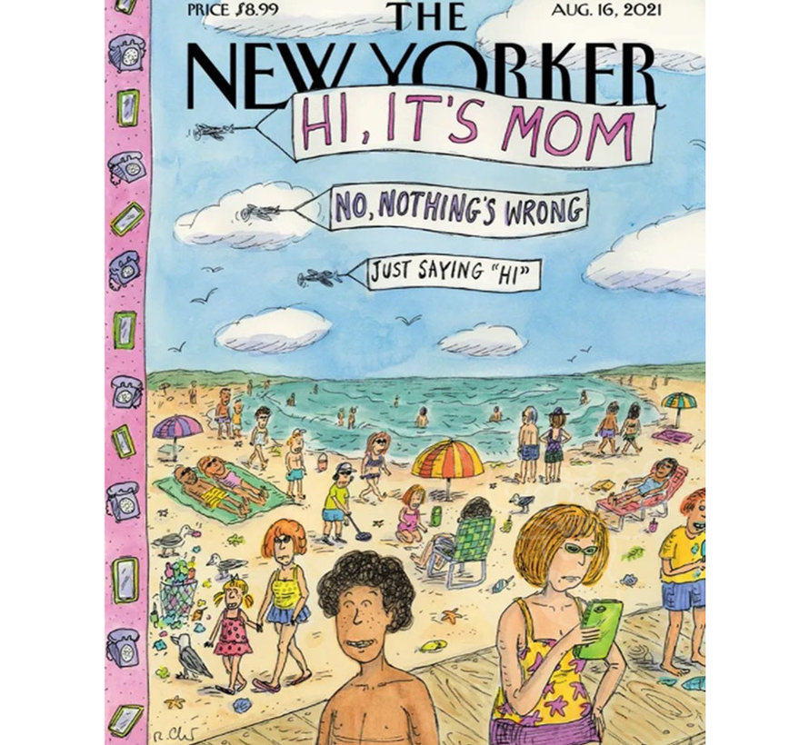 New York Puzzle Co. The New Yorker: Hi, It's Mom Puzzle 500pcs