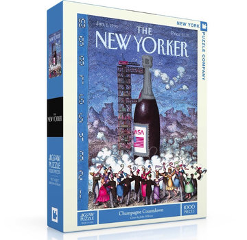 New York Puzzle Company New York Puzzle Co. The New Yorker: Champagne Countdown Puzzle 1000pcs