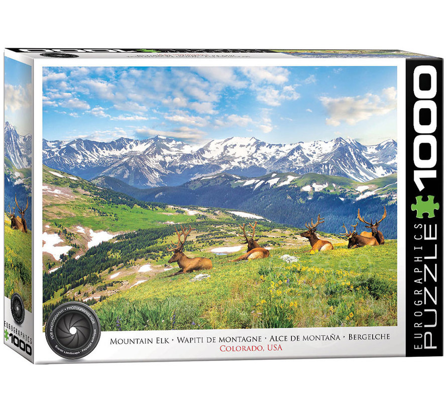 Eurographics HDR Photography: Mountain Elks Puzzle 1000pcs