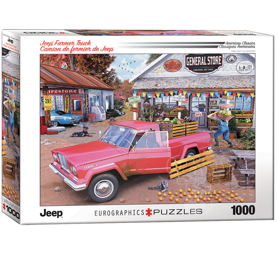 Eurographics Automotive: Jeep Farm Truck Puzzle 1000pcs