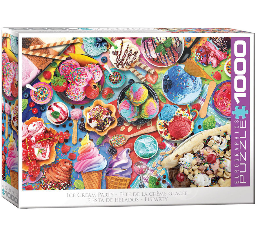 Eurographics Food: Ice Cream Party - Sweet Collection Puzzle 1000pcs
