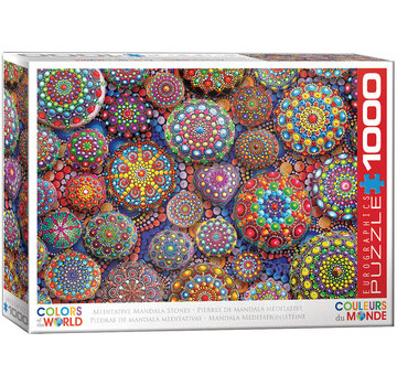 Eurographics Eurographics Colors of the World: Meditative Mandala Stones Puzzle 1000pcs
