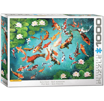 Eurographics Eurographics Artist Label Borelli: Koi Fish Puzzle 1000pcs