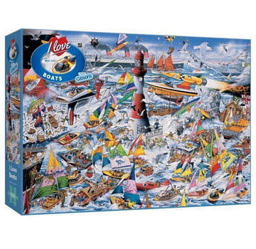 Gibsons Gibsons I Love Boats Puzzle 1000pcs RETIRED